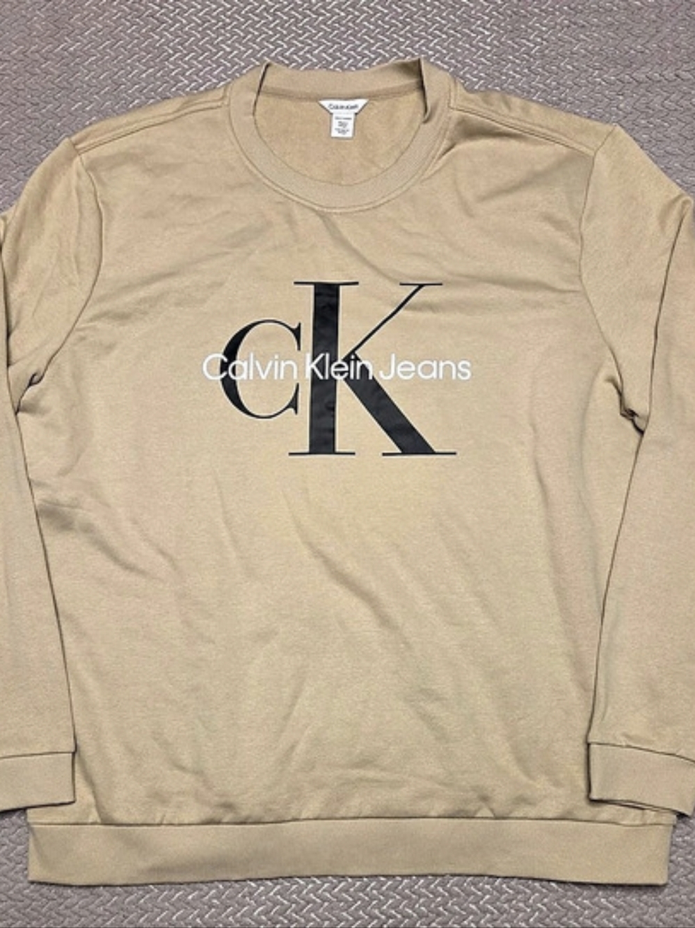 Calvin Klein Jeans Logo Crewneck Sweatshirt XXL Brown